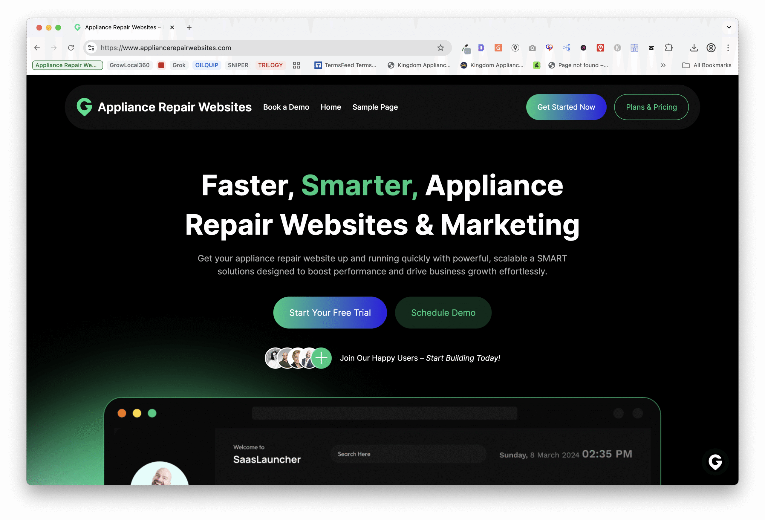 Designed a New Website for Apex Appliance Repair